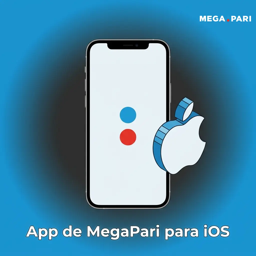 Captura de la app MegaPari para iOS disponible en iPhone y iPad con apuestas deportivas y casino en vivo