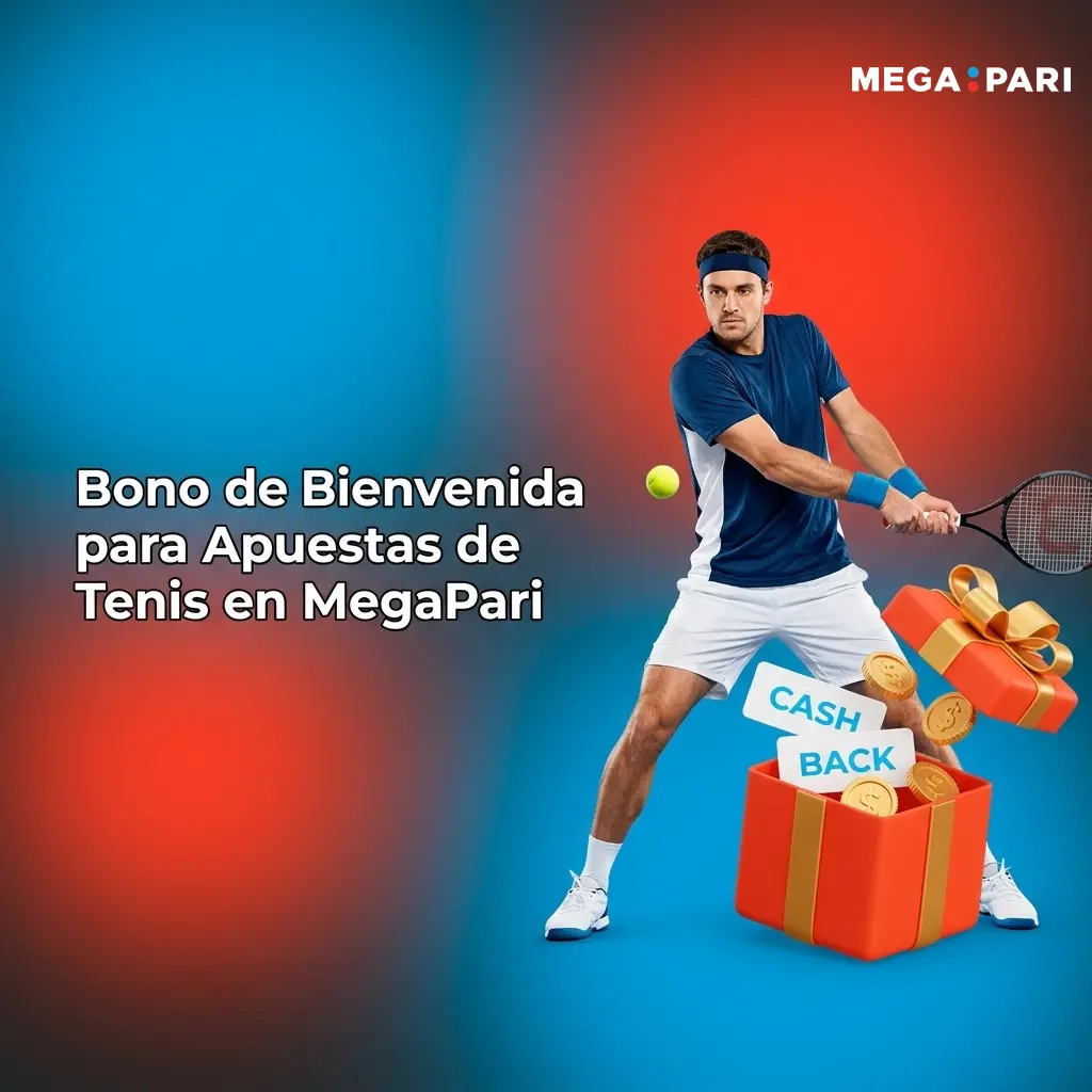 Bono de bienvenida MegaPari hasta 100 EUR para apuestas de tenis ATP, WTA y Grand Slams con rollover x5