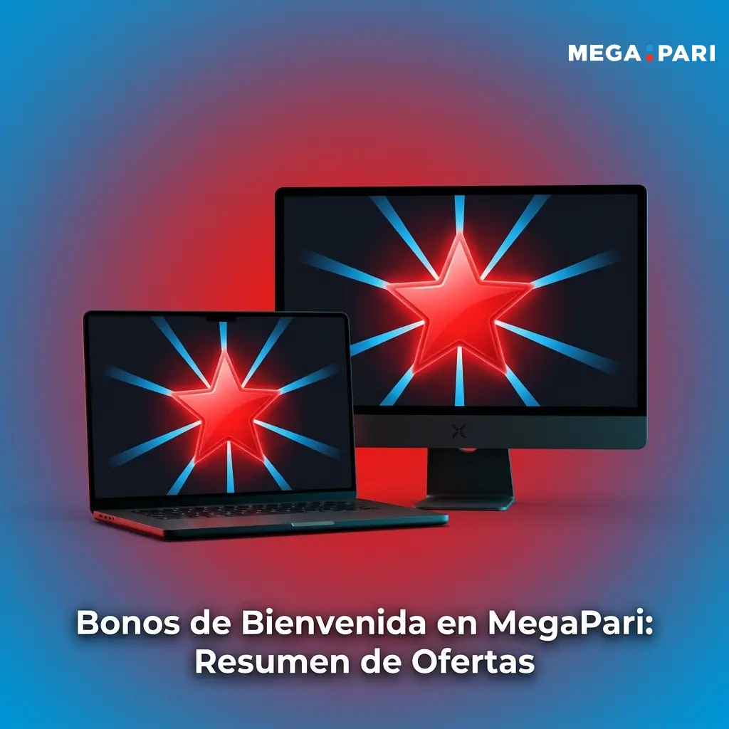 Tabla comparativa de bonos de bienvenida en MegaPari: deportes, casino y freebet con porcentajes y requisitos de apuesta