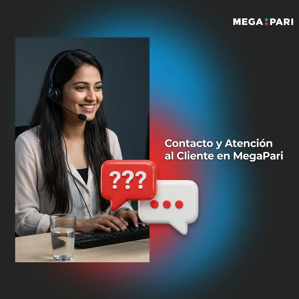 Equipo de atención al cliente de MegaPari disponible 24/7 por chat, email y Telegram