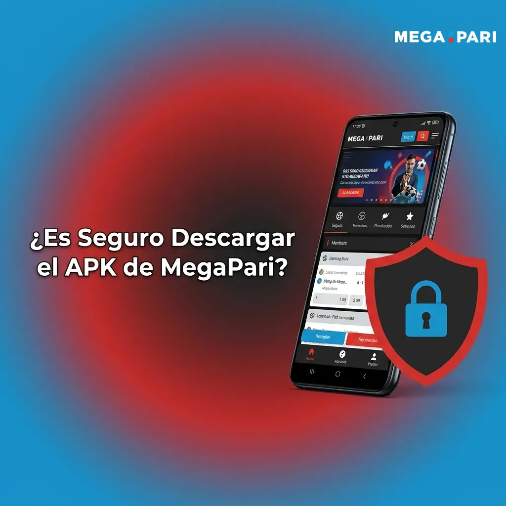Descarga segura del APK de MegaPari con licencia Curaçao y cifrado SSL de 128 bits para protección de datos
