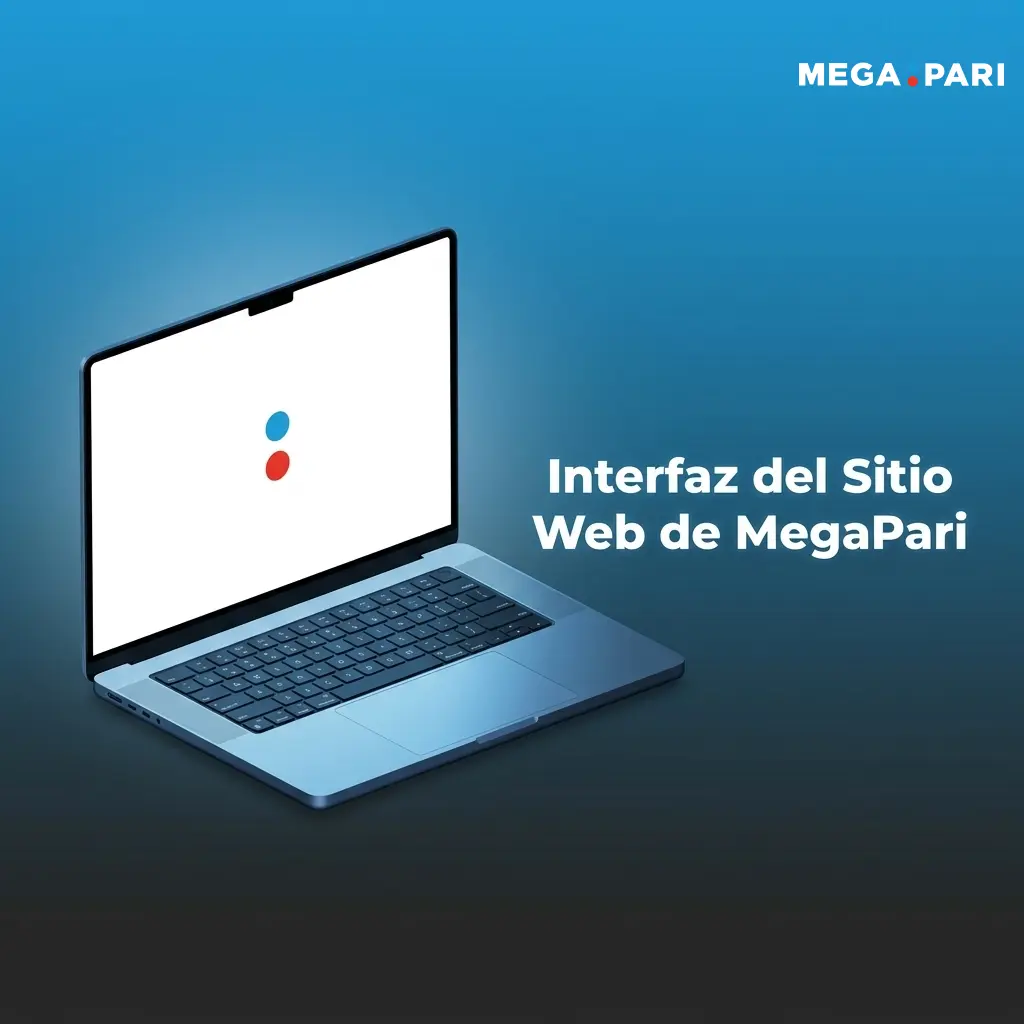 Interfaz oscura del sitio web de MegaPari con barra de navegación superior y panel lateral de deportes