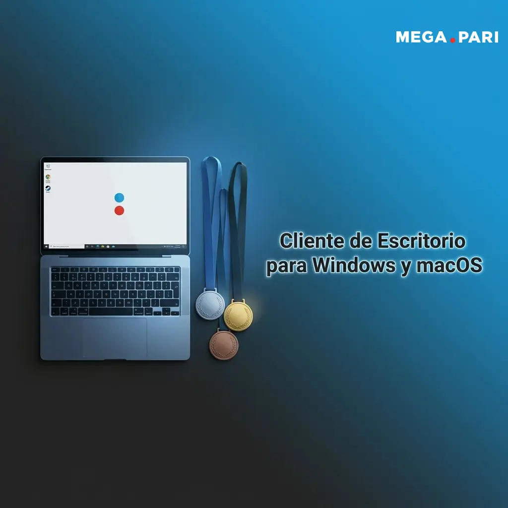 Plataforma MegaPari accesible desde navegador en Windows y macOS sin necesidad de cliente de escritorio descargable
