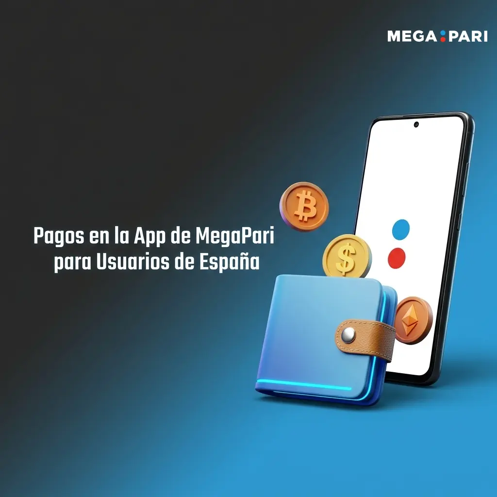 Métodos de pago en la app MegaPari para España: Visa, Skrill, cripto y más, sin comisiones internas.