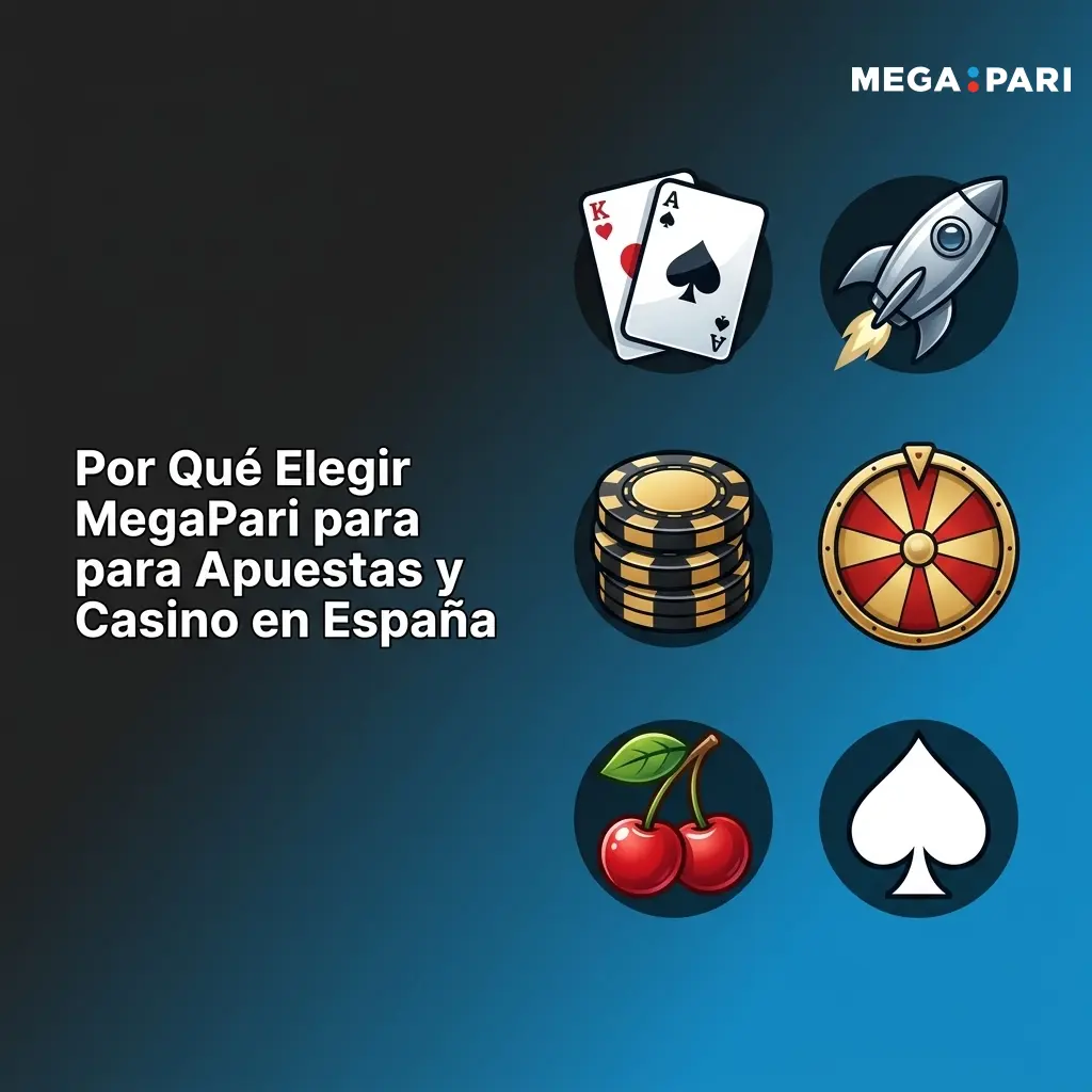 Plataforma MegaPari con casino, apuestas deportivas y app móvil disponible en España con licencia Curaçao