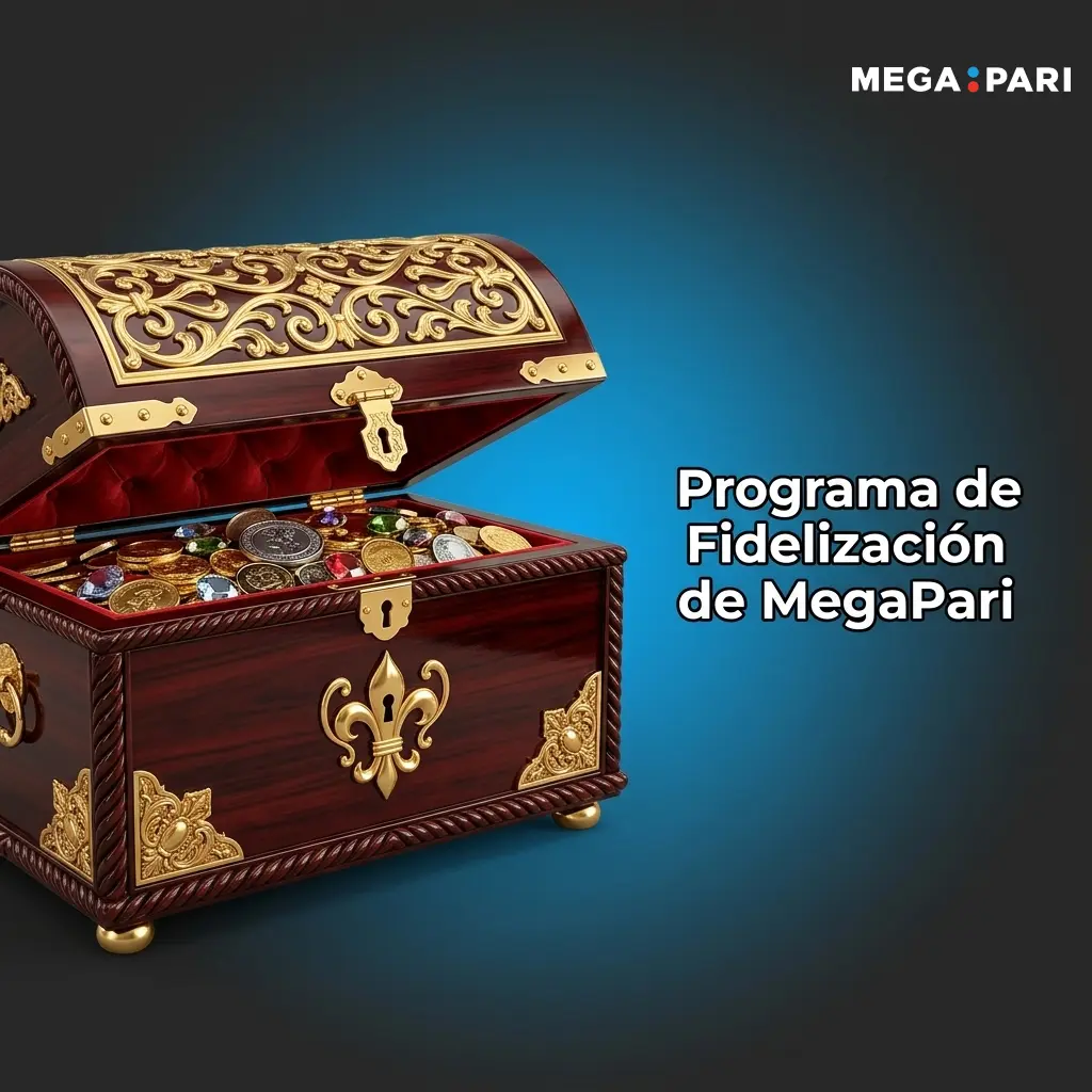 Programa de fidelización MegaPari con niveles VIP, cashback, torneos exclusivos y canje de puntos por saldo real