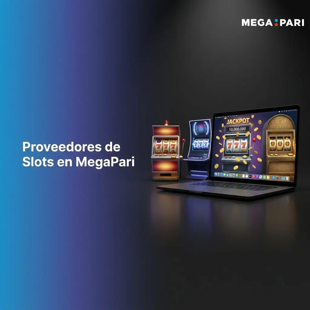 Logotipos de proveedores de slots en MegaPari como Pragmatic Play, NetEnt y Microgaming