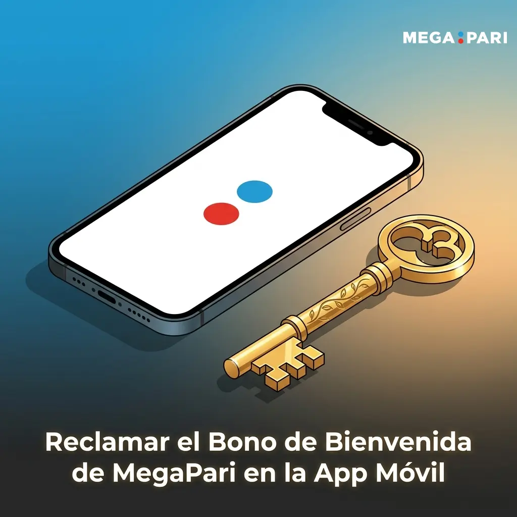 Reclamar bono de bienvenida MegaPari en app móvil para iOS y Android con depósito mínimo de 1 EUR