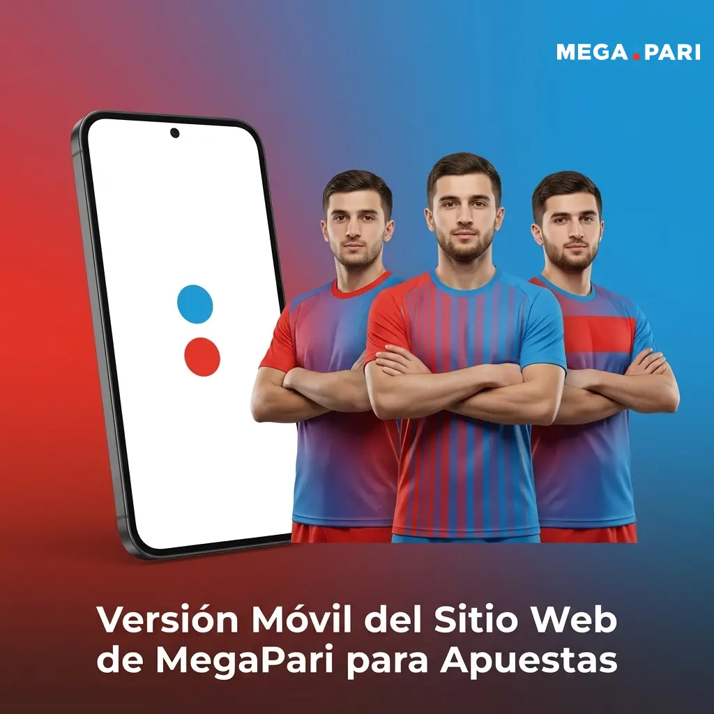 Versión móvil de MegaPari optimizada para smartphones y tablets con acceso completo a apuestas deportivas y casino