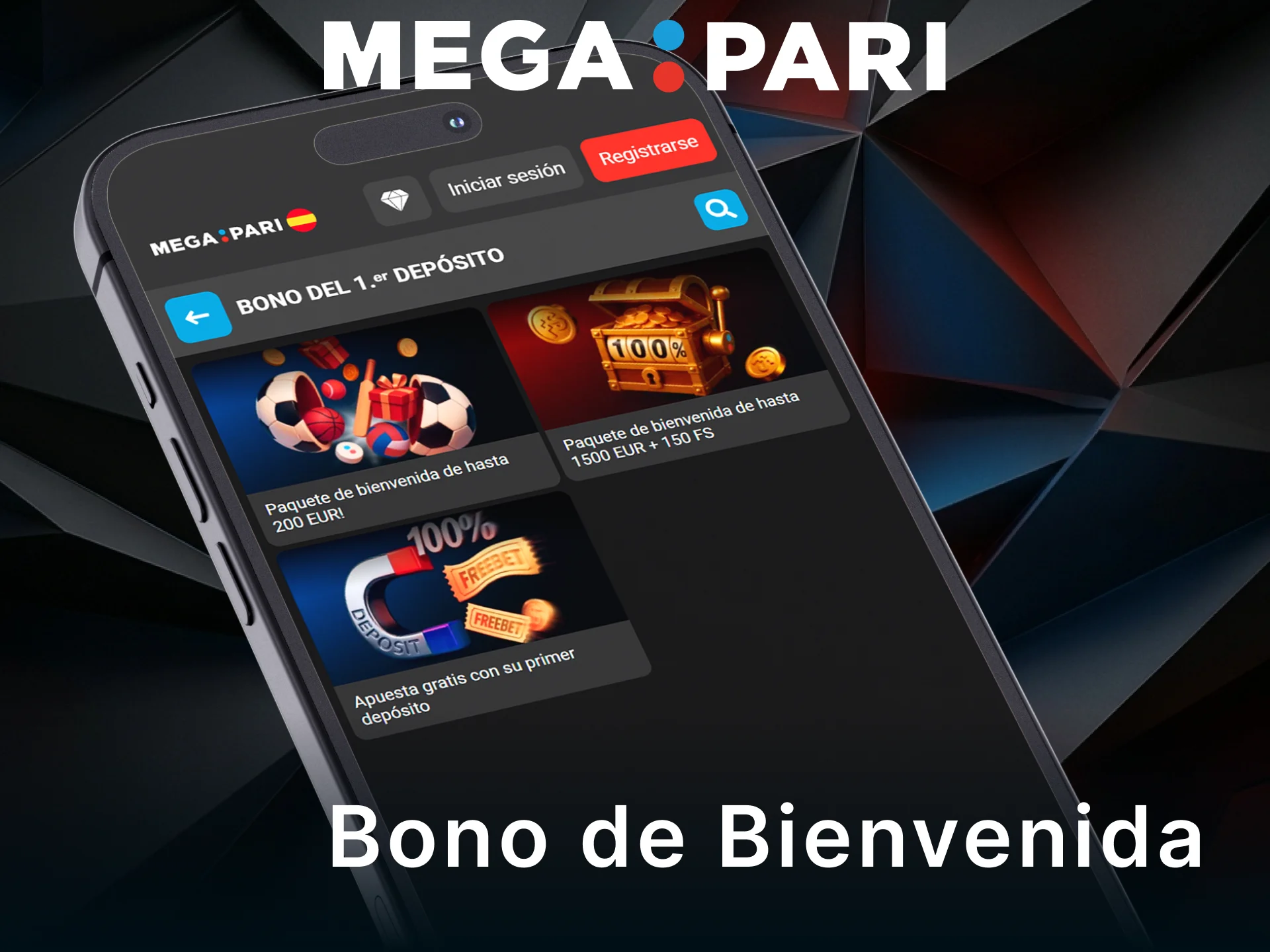 Consigue tu bono de bienvenida en la app de MegaPari y empieza a ganar.