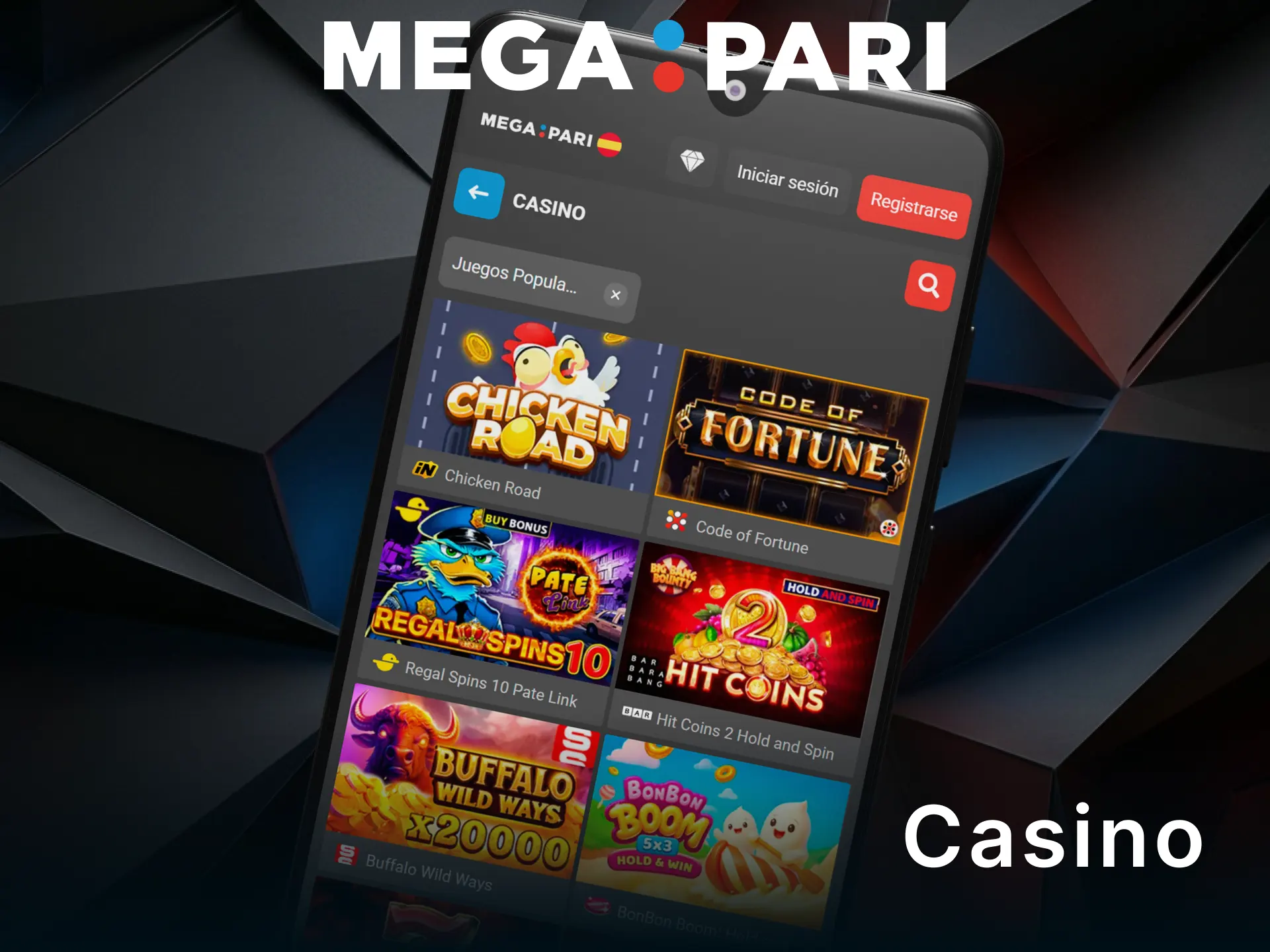 Disfruta de la mejor experiencia de casino en la app de MegaPari.