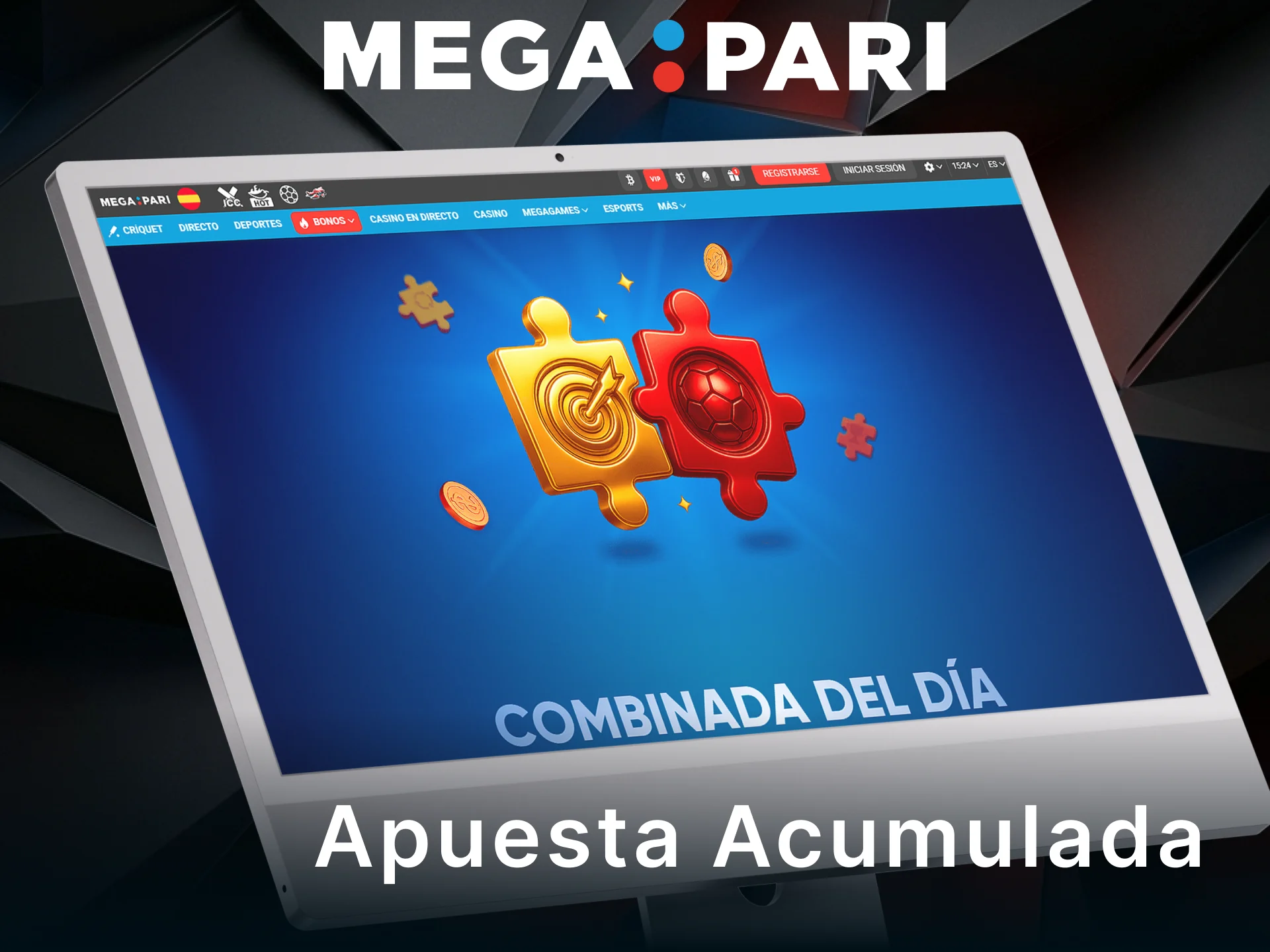 Potencia tu apuesta acumulada con la bonificación deportiva que te ofrece MegaPari.