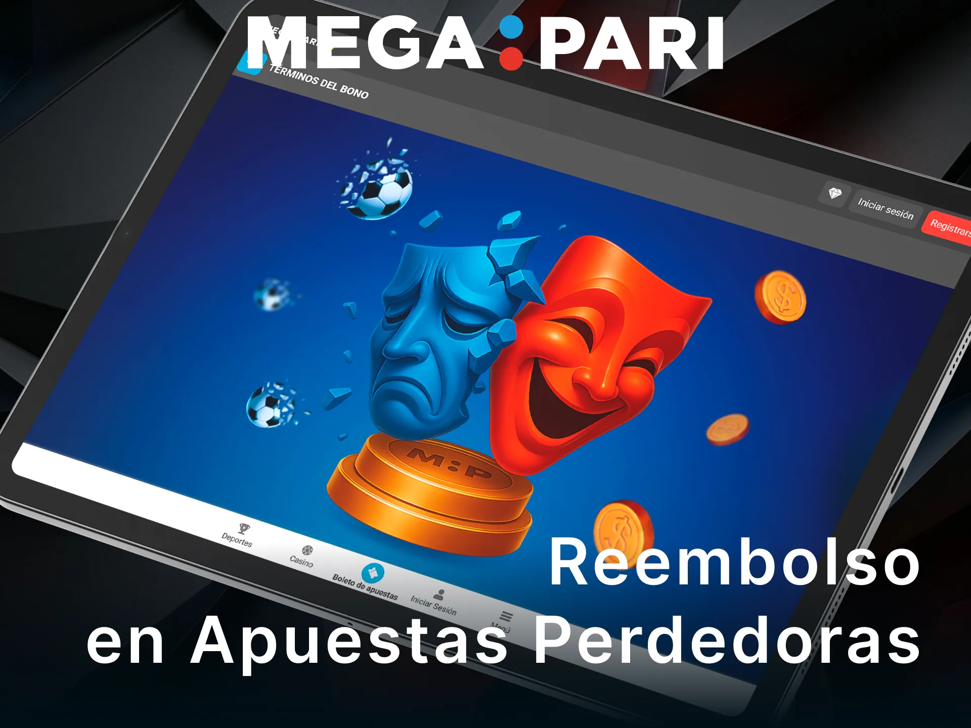 Aprovecha el reembolso en apuestas perdedoras deportivas dentro de MegaPari.