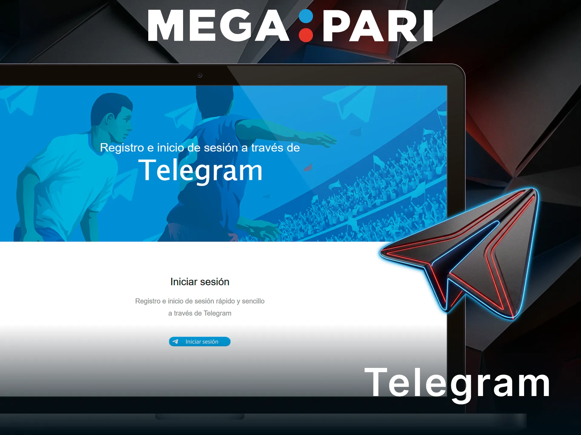 Utiliza el inicio de sesión con Telegram para entrar en MegaPari.