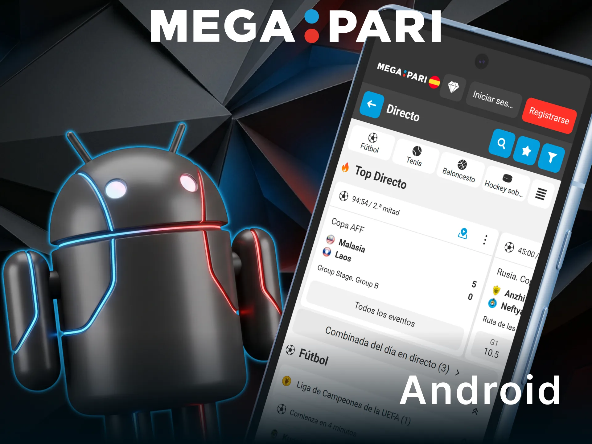 Descarga la app en Android con los métodos de pago de MegaPari.