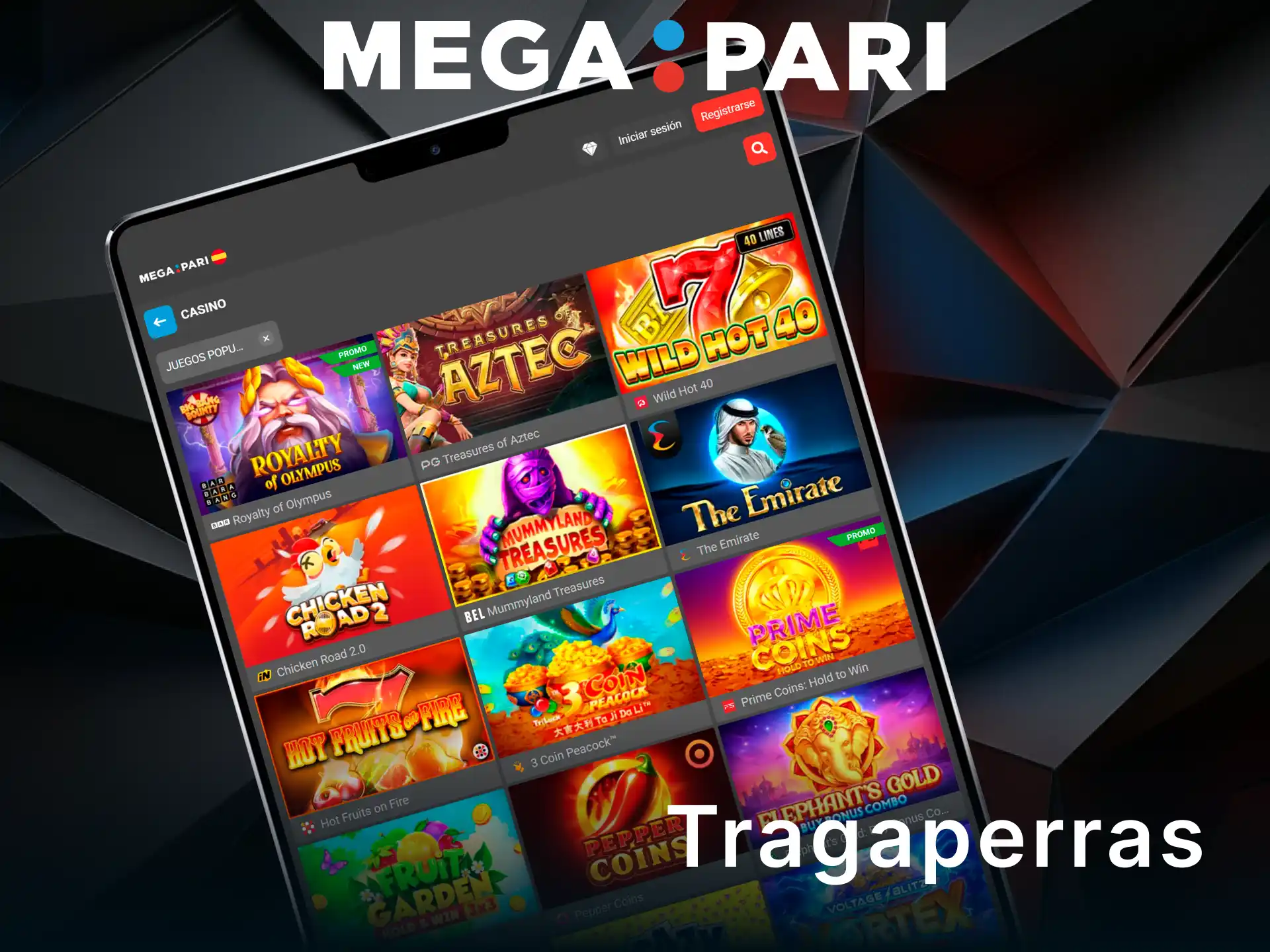 Prueba las Tragaperras de MegaPari y gira las rodillos para ganar.