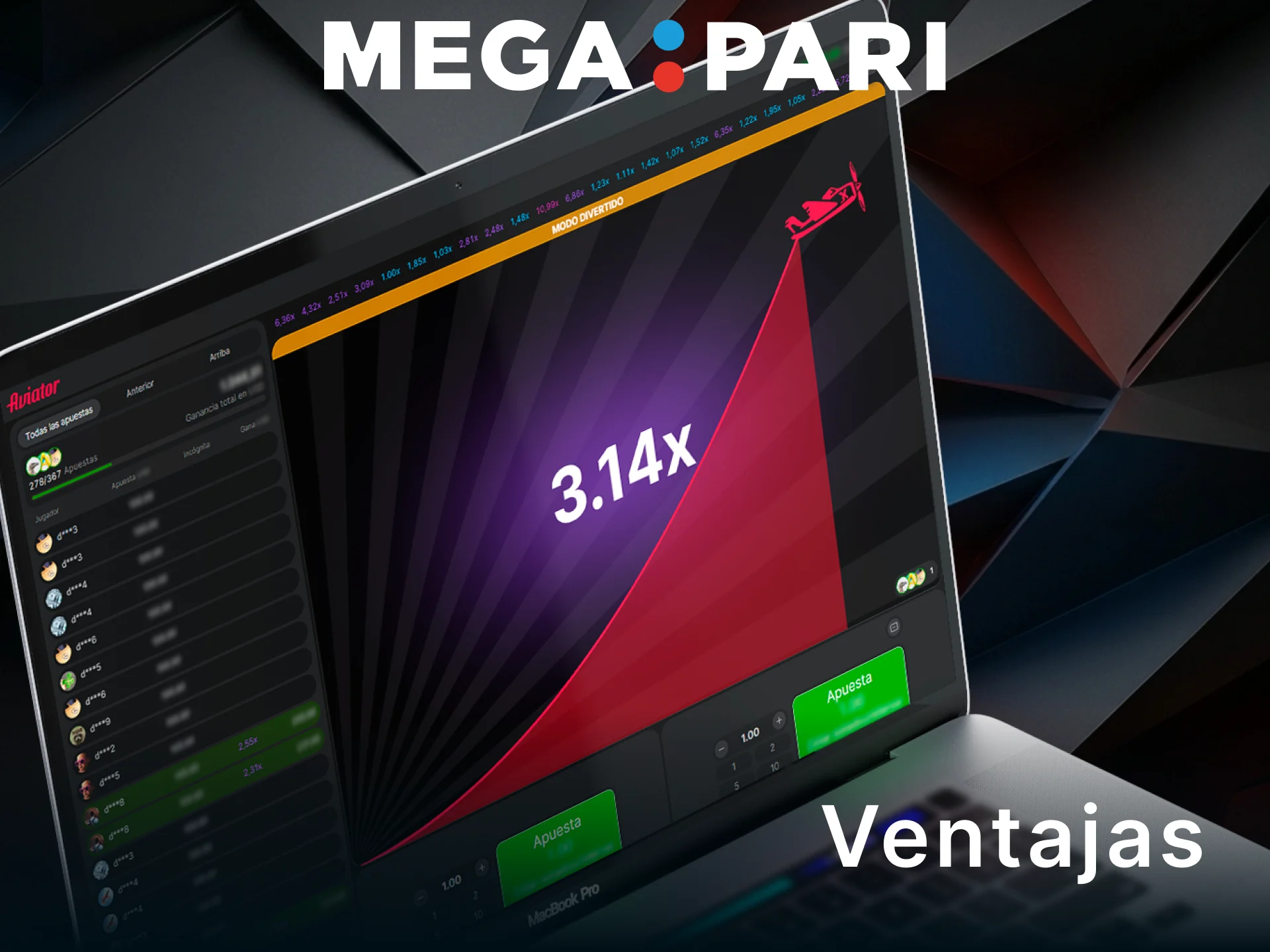 Descubre las ventajas de jugar a Aviator hoy dentro de MegaPari.