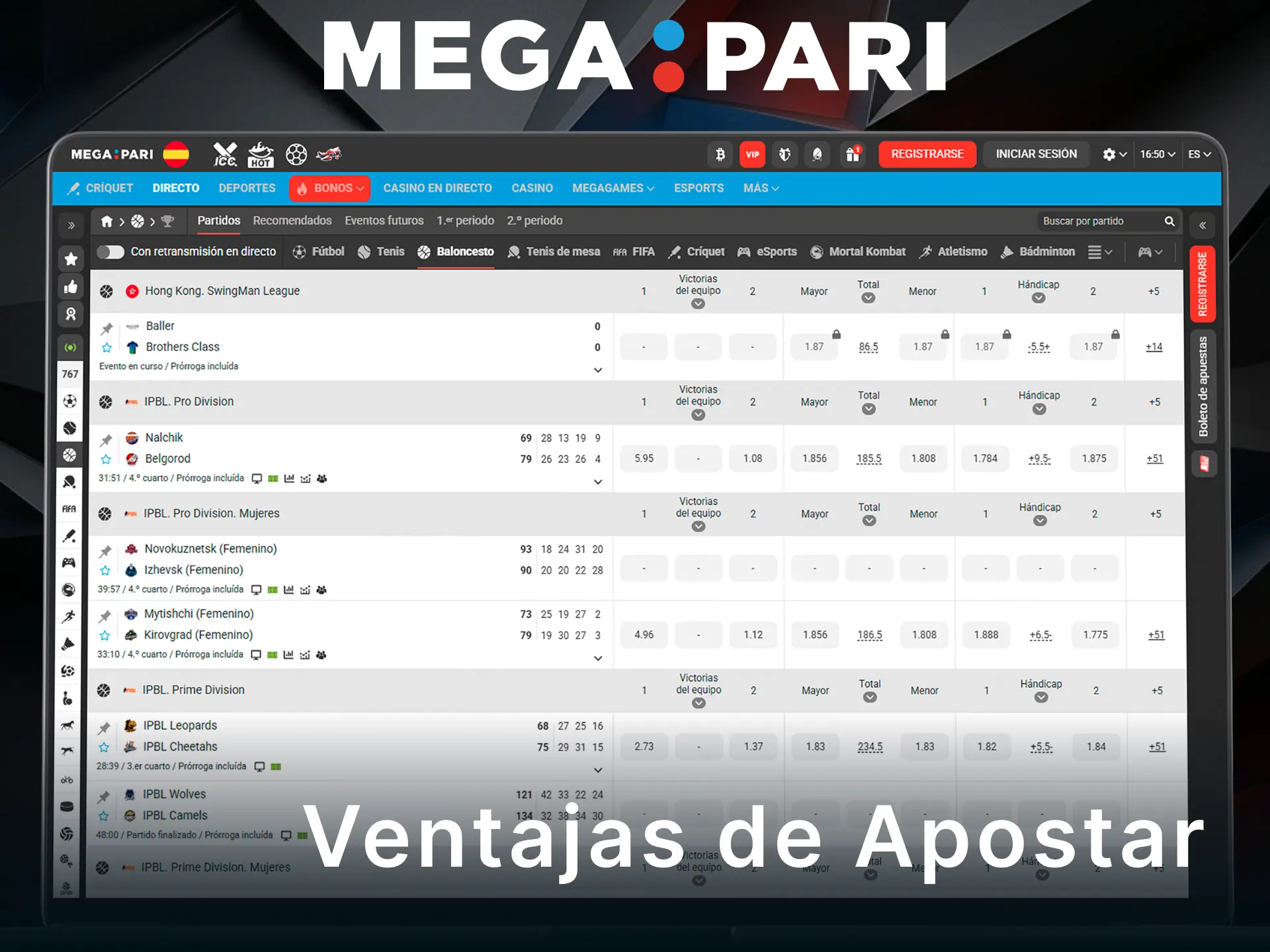 Descubre las ventajas exclusivas de tus apuestas de baloncesto en MegaPari.