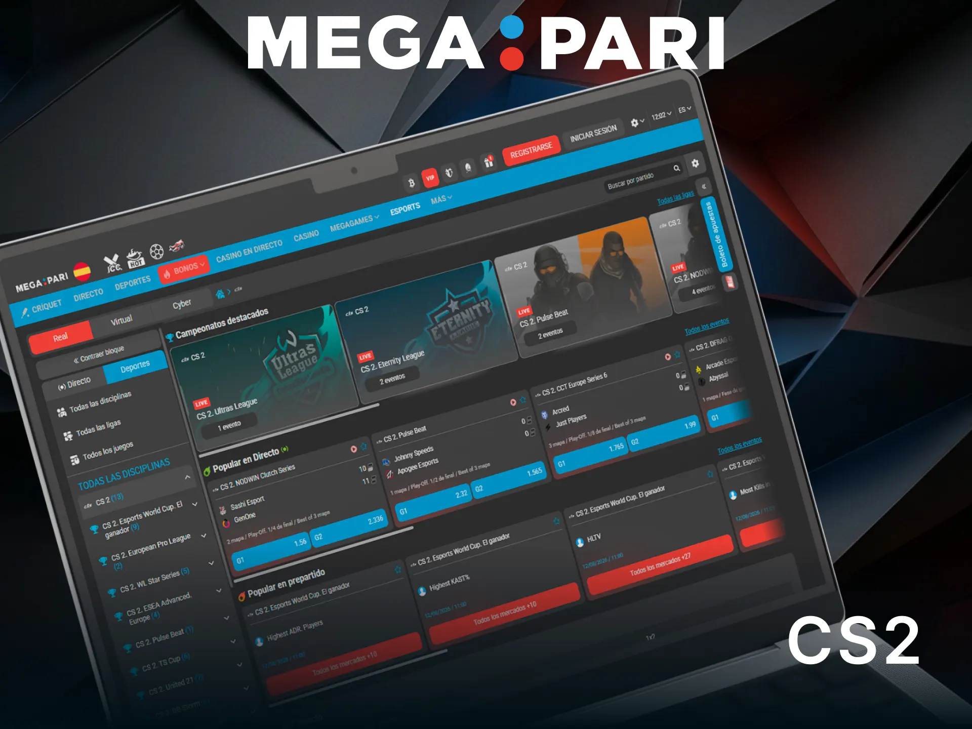 Apuesta en CS2 y disfruta del mejor shooter táctico con MegaPari.