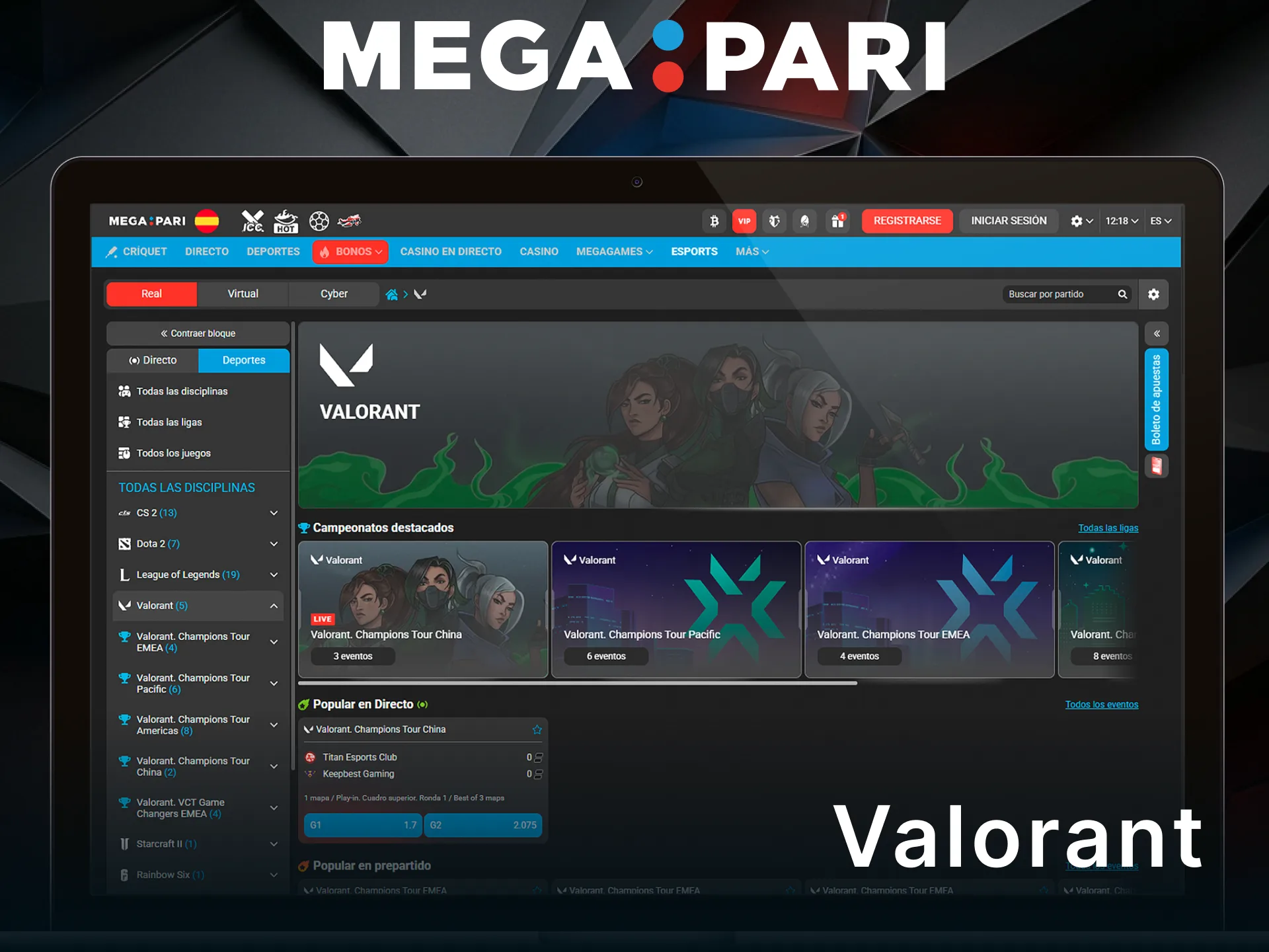 Apuesta en Valorant y demuestra tus conocimientos tácticos en MegaPari.