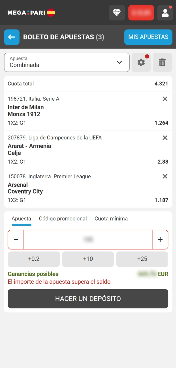 Coloca tu apuesta al fútbol en MegaPari y empieza a ganar hoy.