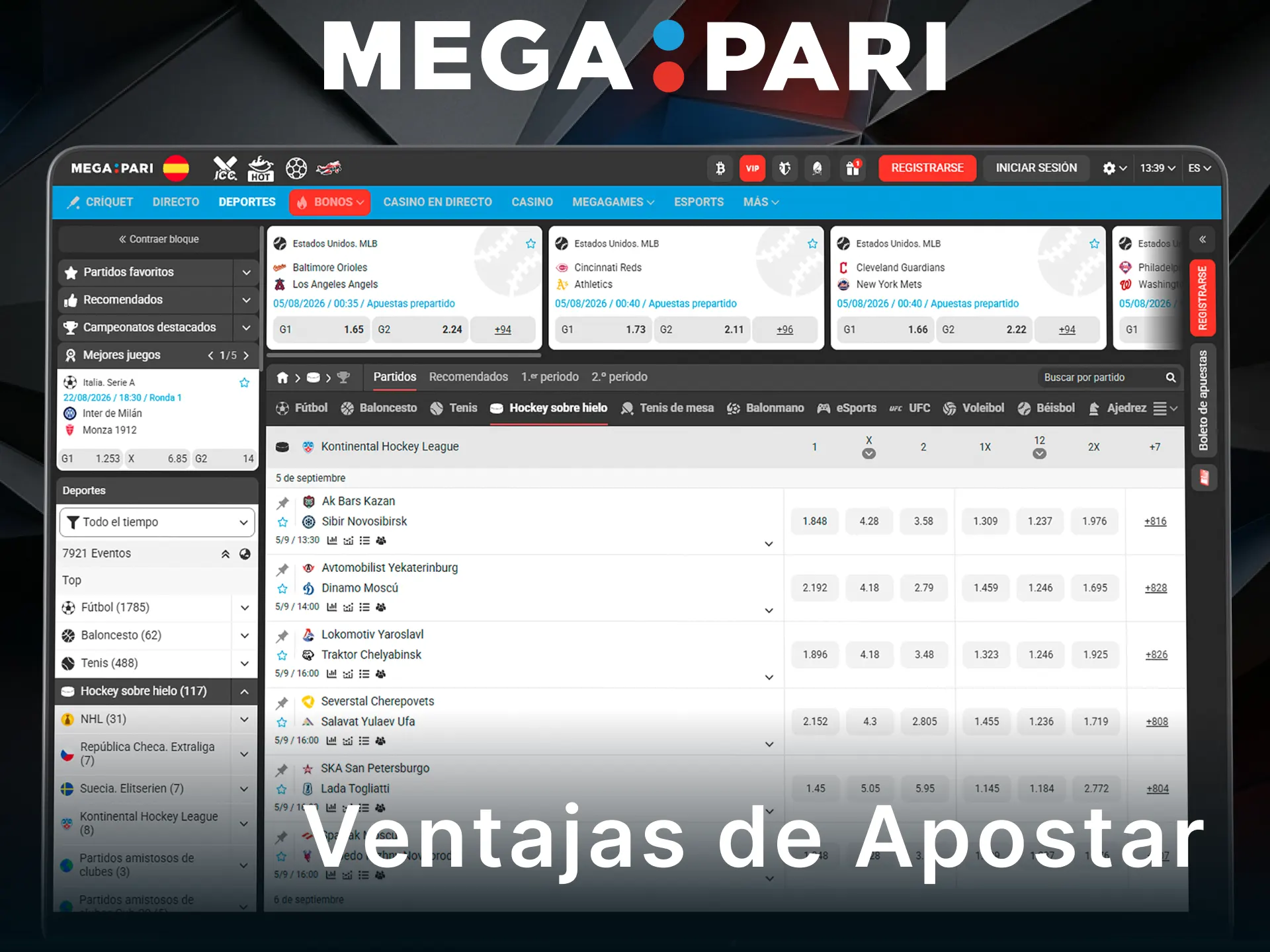 Descubre las ventajas exclusivas al hacer apuestas de hockey sobre hielo en MegaPari.