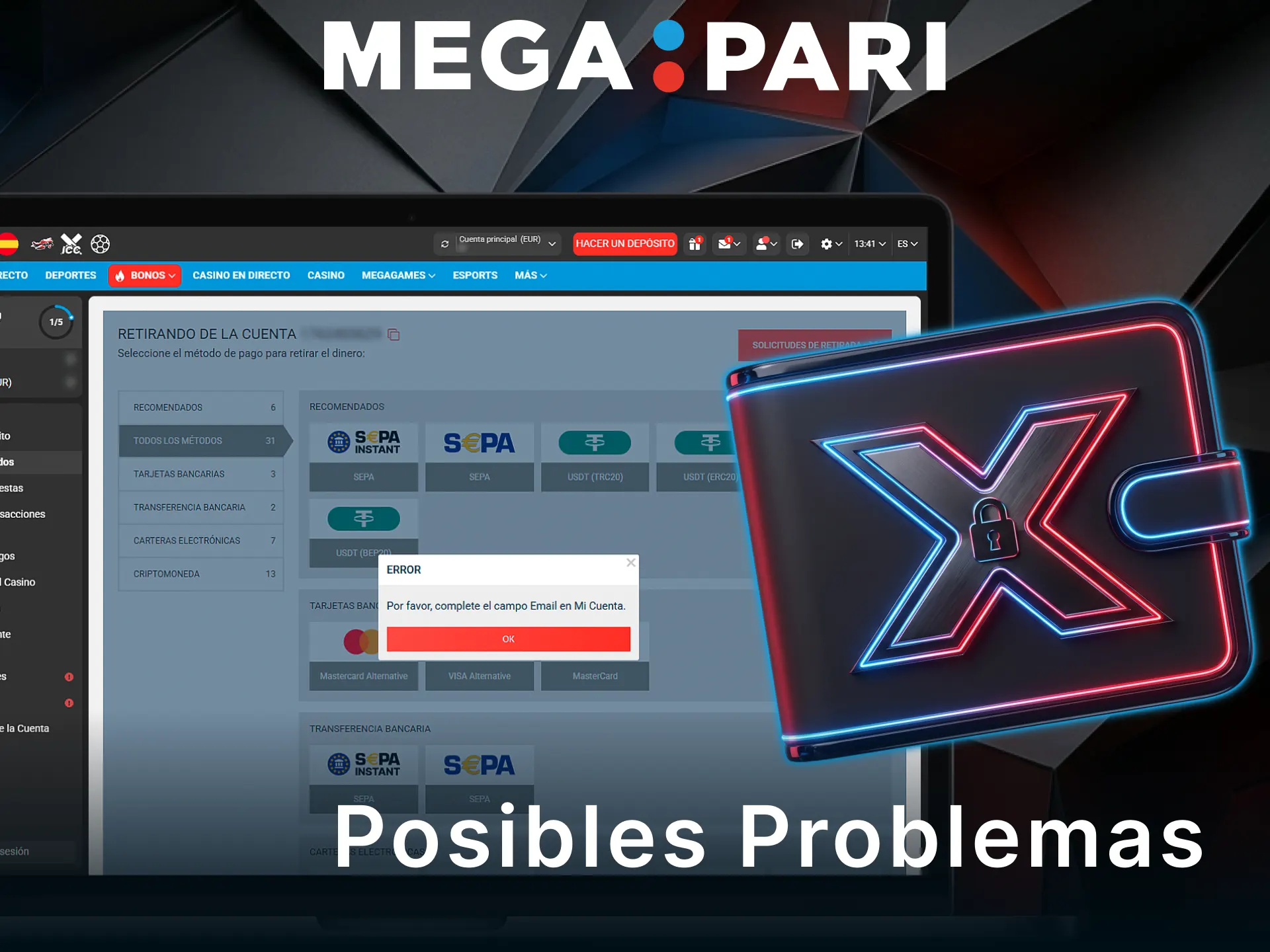 Soluciona cualquier problema con tus retiros de dinero en MegaPari.