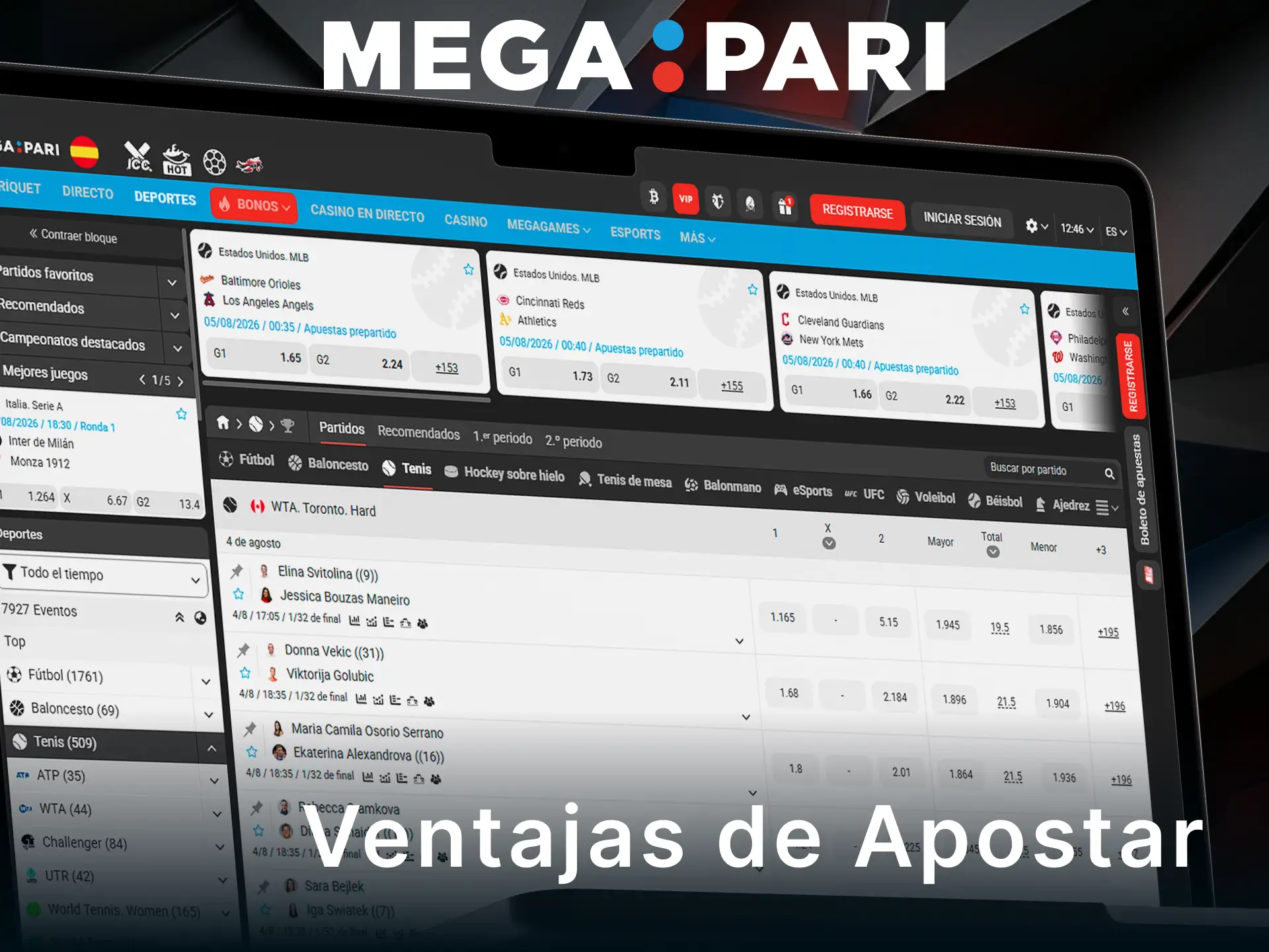 Descubre las ventajas exclusivas de tus apuestas de tenis en MegaPari.