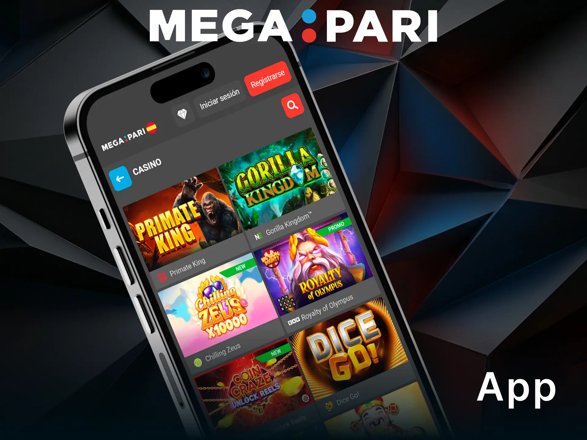 Instala la app móvil y disfruta girando las tragaperras en MegaPari.