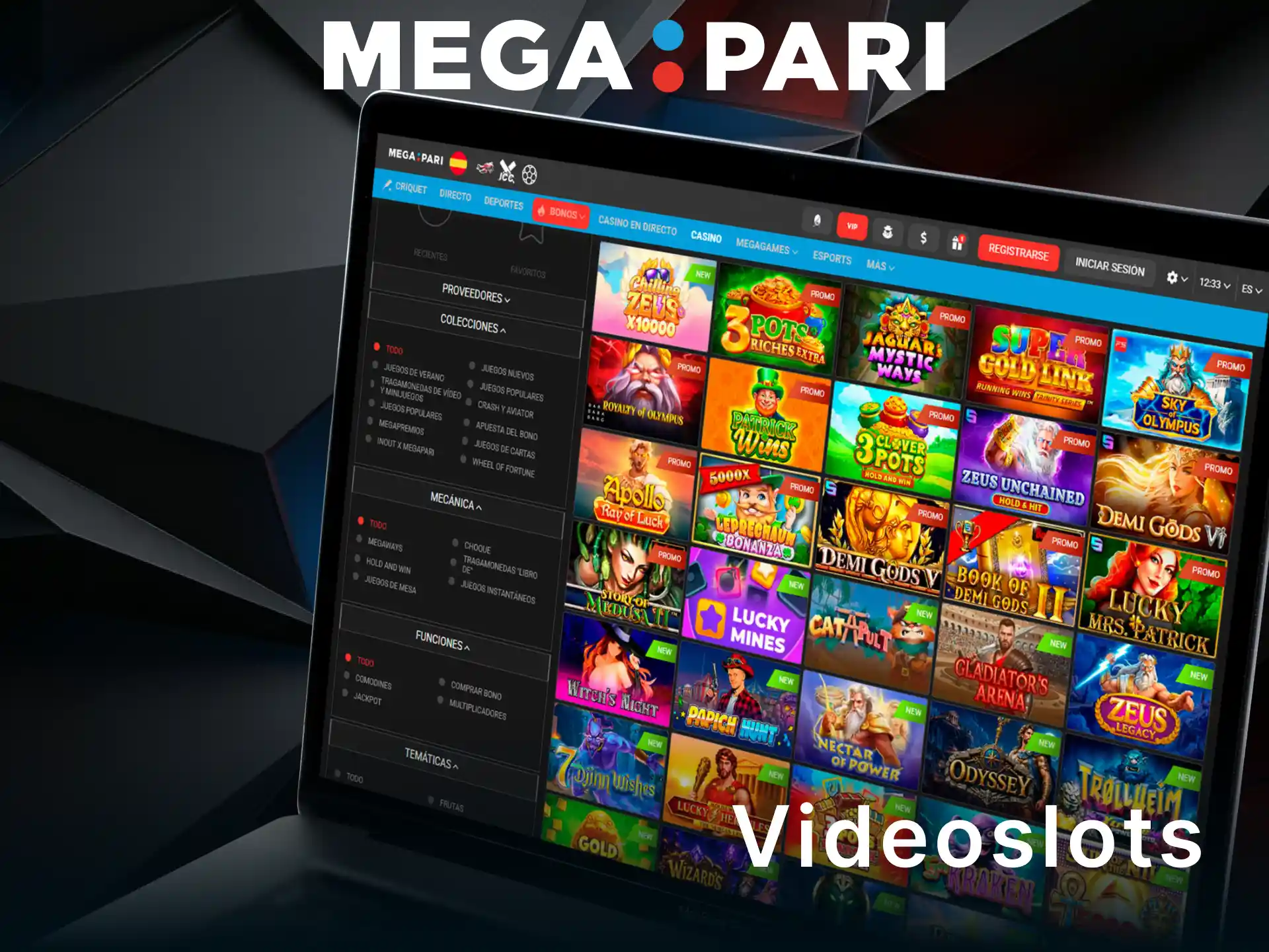 Prueba las entretenidas videoslots disponibles para ganar en MegaPari.